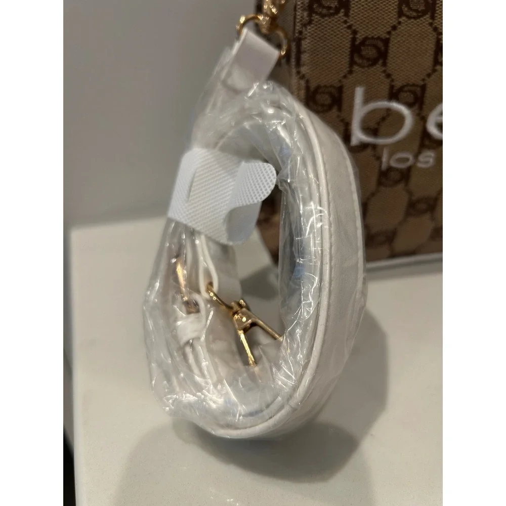 Bebe Talulla Mini Satchel crossbody white embroidery NWT